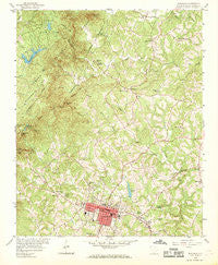 Walhalla South Carolina Historical topographic map, 1:24000 scale, 7.5 X 7.5 Minute, Year 1959