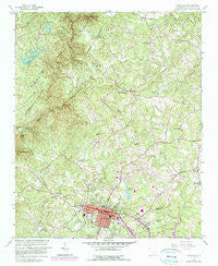 Walhalla South Carolina Historical topographic map, 1:24000 scale, 7.5 X 7.5 Minute, Year 1959
