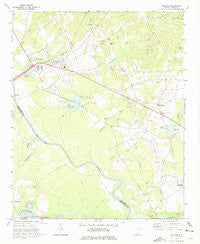 Wallace South Carolina Historical topographic map, 1:24000 scale, 7.5 X 7.5 Minute, Year 1971