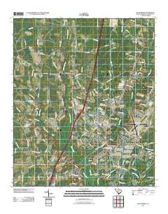 Walterboro South Carolina Historical topographic map, 1:24000 scale, 7.5 X 7.5 Minute, Year 2011