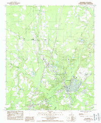 Walterboro South Carolina Historical topographic map, 1:24000 scale, 7.5 X 7.5 Minute, Year 1988