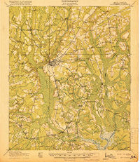 Walterboro South Carolina Historical topographic map, 1:62500 scale, 15 X 15 Minute, Year 1918