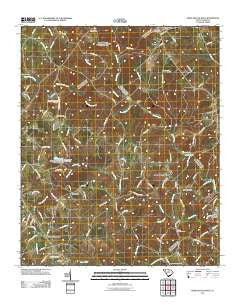 Ware Shoals West South Carolina Historical topographic map, 1:24000 scale, 7.5 X 7.5 Minute, Year 2011