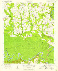 Wateree South Carolina Historical topographic map, 1:24000 scale, 7.5 X 7.5 Minute, Year 1953