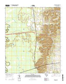 Wedgefield South Carolina Current topographic map, 1:24000 scale, 7.5 X 7.5 Minute, Year 2014
