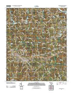 Westminster South Carolina Historical topographic map, 1:24000 scale, 7.5 X 7.5 Minute, Year 2011