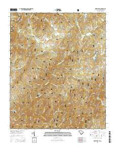 Whetstone South Carolina Current topographic map, 1:24000 scale, 7.5 X 7.5 Minute, Year 2014