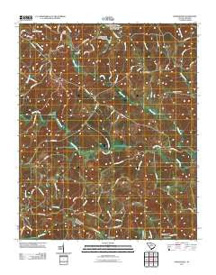 Wilkinsville South Carolina Historical topographic map, 1:24000 scale, 7.5 X 7.5 Minute, Year 2011