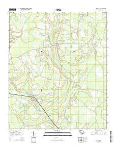 Williams South Carolina Current topographic map, 1:24000 scale, 7.5 X 7.5 Minute, Year 2014