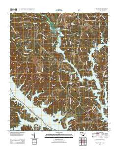 Willington South Carolina Historical topographic map, 1:24000 scale, 7.5 X 7.5 Minute, Year 2012