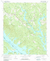 Willington South Carolina Historical topographic map, 1:24000 scale, 7.5 X 7.5 Minute, Year 1964