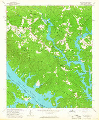 Willington South Carolina Historical topographic map, 1:24000 scale, 7.5 X 7.5 Minute, Year 1964
