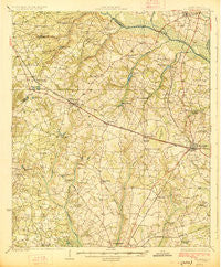 Williston South Carolina Historical topographic map, 1:62500 scale, 15 X 15 Minute, Year 1927