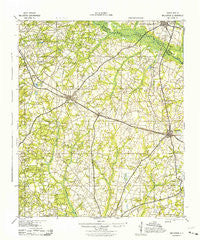 Williston South Carolina Historical topographic map, 1:62500 scale, 15 X 15 Minute, Year 1943