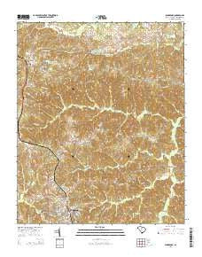 Winnsboro South Carolina Current topographic map, 1:24000 scale, 7.5 X 7.5 Minute, Year 2014
