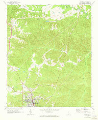 Winnsboro South Carolina Historical topographic map, 1:24000 scale, 7.5 X 7.5 Minute, Year 1969