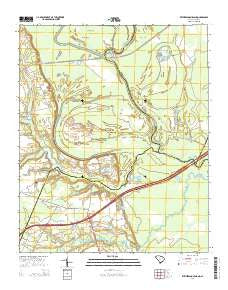 Witherspoon Island South Carolina Current topographic map, 1:24000 scale, 7.5 X 7.5 Minute, Year 2014