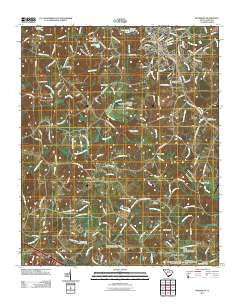 Woodruff South Carolina Historical topographic map, 1:24000 scale, 7.5 X 7.5 Minute, Year 2011