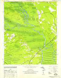 Yauhannah South Carolina Historical topographic map, 1:24000 scale, 7.5 X 7.5 Minute, Year 1943