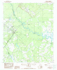 Yemassee South Carolina Historical topographic map, 1:24000 scale, 7.5 X 7.5 Minute, Year 1988
