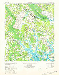 Yemassee South Carolina Historical topographic map, 1:62500 scale, 15 X 15 Minute, Year 1943