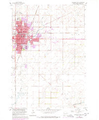 Aberdeen East South Dakota Historical topographic map, 1:24000 scale, 7.5 X 7.5 Minute, Year 1960