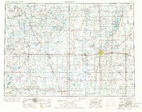 Aberdeen South Dakota Historical topographic map, 1:250000 scale, 1 X 2 Degree, Year 1954