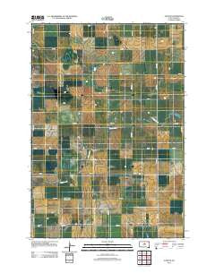 Agar NE South Dakota Historical topographic map, 1:24000 scale, 7.5 X 7.5 Minute, Year 2012