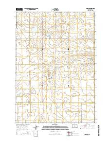 Agar NE South Dakota Current topographic map, 1:24000 scale, 7.5 X 7.5 Minute, Year 2015