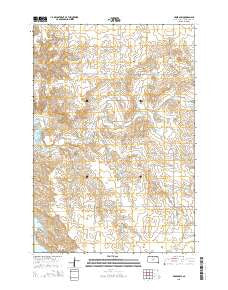 Akaska SW South Dakota Current topographic map, 1:24000 scale, 7.5 X 7.5 Minute, Year 2015