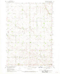 Alcester NW South Dakota Historical topographic map, 1:24000 scale, 7.5 X 7.5 Minute, Year 1968