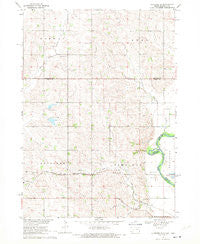 Alcester SE South Dakota Historical topographic map, 1:24000 scale, 7.5 X 7.5 Minute, Year 1968
