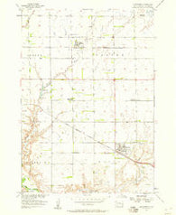 Alexandria South Dakota Historical topographic map, 1:24000 scale, 7.5 X 7.5 Minute, Year 1957