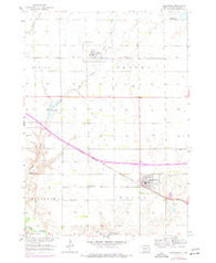 Alexandria South Dakota Historical topographic map, 1:24000 scale, 7.5 X 7.5 Minute, Year 1957