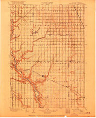 Alexandria South Dakota Historical topographic map, 1:125000 scale, 30 X 30 Minute, Year 1899