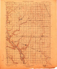 Alexandria South Dakota Historical topographic map, 1:125000 scale, 30 X 30 Minute, Year 1899
