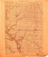 Alexandria South Dakota Historical topographic map, 1:125000 scale, 30 X 30 Minute, Year 1899