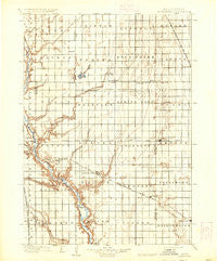 Alexandria South Dakota Historical topographic map, 1:125000 scale, 30 X 30 Minute, Year 1899