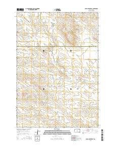Alkali Creek East South Dakota Current topographic map, 1:24000 scale, 7.5 X 7.5 Minute, Year 2015