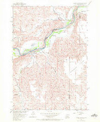 Alleman Station South Dakota Historical topographic map, 1:24000 scale, 7.5 X 7.5 Minute, Year 1956
