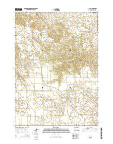 Allen South Dakota Current topographic map, 1:24000 scale, 7.5 X 7.5 Minute, Year 2015