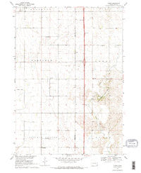 Alsen South Dakota Historical topographic map, 1:24000 scale, 7.5 X 7.5 Minute, Year 1969