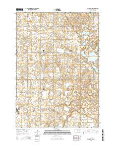 Arlington NE South Dakota Current topographic map, 1:24000 scale, 7.5 X 7.5 Minute, Year 2015