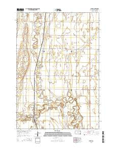 Athol South Dakota Current topographic map, 1:24000 scale, 7.5 X 7.5 Minute, Year 2015