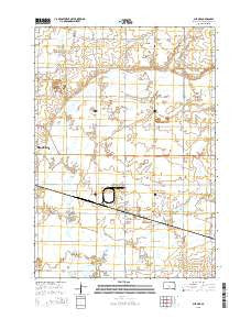 Aurora South Dakota Current topographic map, 1:24000 scale, 7.5 X 7.5 Minute, Year 2015