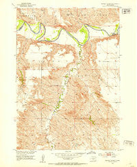 Badnation NW South Dakota Historical topographic map, 1:24000 scale, 7.5 X 7.5 Minute, Year 1951