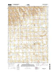 Bedners Dam South Dakota Current topographic map, 1:24000 scale, 7.5 X 7.5 Minute, Year 2015