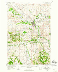 Belle Fourche South Dakota Historical topographic map, 1:62500 scale, 15 X 15 Minute, Year 1958