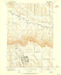 Bend South Dakota Historical topographic map, 1:24000 scale, 7.5 X 7.5 Minute, Year 1953