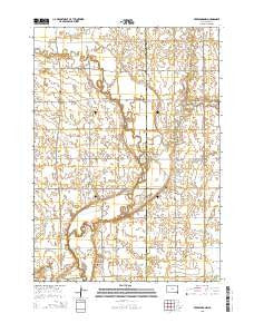 Beresford NW South Dakota Current topographic map, 1:24000 scale, 7.5 X 7.5 Minute, Year 2015